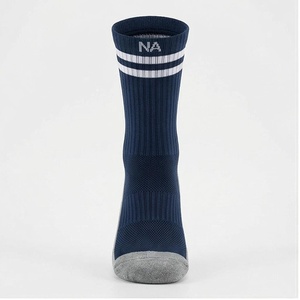 Crew <b>Socks</b> Navy Blue Striped Breathable <b>Running</b> <b>Socks</b> for Adults Summer Season - Product Image 1