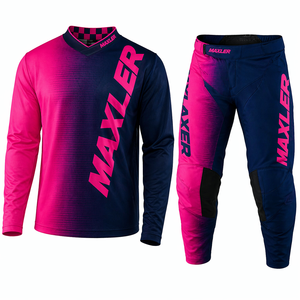 Maillot de course moto 2026 de haute qualité à séchage rapide, personnalisable, nouveau style, sublimable, vierge, pour motocross et tout-terrain - Product Image 2