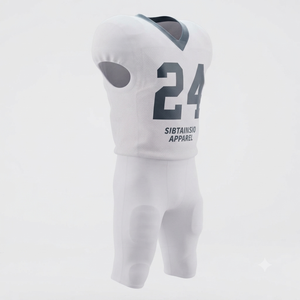 Ensemble de maillots de football américain personnalisés OEM/ODM en gros, sublimés, pour équipes, jeunes, collégiens, entraînement, uni - Product Image 6