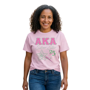 T-shirt graphique étoile argentée pour femme, imprimé sérigraphié, en coton doux, décontracté, tendance, pour tous les jours - Product Image 3