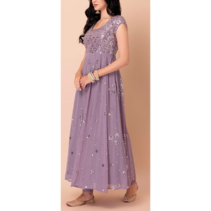Robe de soirée élégante et douce pour femme, à manches longues, pour invitées de mariage, vêtements de mode, robe de fête de luxe pour femme - Product Image 3