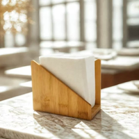 Porte-serviettes écologique de luxe, support à serviettes moderne, fait main, organiseur de papier pour table de restaurant, comptoir de cuisine aux prix les plus bas