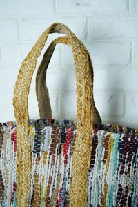 Bolsos de Mensajero de Yute y Algodón Hechos a Mano, Diseño Bohemio 2026, para Damas, Multicolores, Nueva Tendencia - Product Image 3