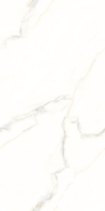 Carreaux de sol en porcelaine Qva Statuario Modern 600x1200mm, texture marbre blanc brillant pour salon, cuisine, chambre - Product Image 3