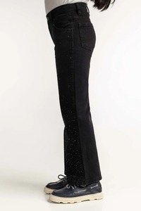 Jeans Ajustados Personalizados, Nuevo Diseño, Pantalones Vaqueros para Mujer, Rotos, Super Desgastados, Color Sólido, Lavado Ácido - Product Image 6