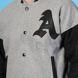 Customizable Team Wear Embroidered <b>Patches</b> and Snap Closure Design Men Casual Letterman <b>Jacket</b> New Trendy Style Baseball <b>Jacket</b> - Product Image 4