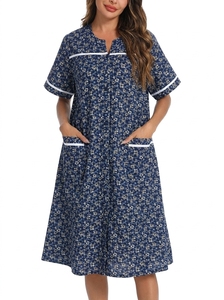 Ensemble de pyjama décontracté pour femmes, 100% coton respirant, taille élastique, longueur intégrale, toutes saisons - Product Image 6