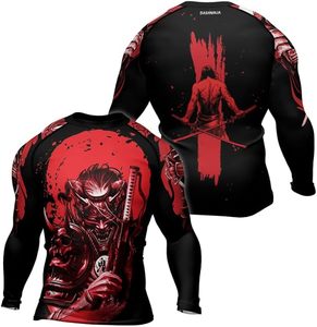 เสื้อแรชการ์ด RASHNINJA แบบยูนิเซ็กซ์ สไตล์ญี่ปุ่น แขนยาว พิมพ์ลายซามูไรทั้งตัว แห้งเร็ว ป้องกันรังสียูวี เป็นมิตรกับสิ่งแวดล้อม ระบายอากาศได้ดี - Product Image 1
