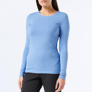 Camiseta de Manga Larga Premium para Mujer, Material de Algodón Elegante, Hecha a Medida, Último Modelo, Camisetas Cómodas al por Mayor, Estilo 2026 - Product Image 6