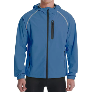 Men's Hooded Quilted Winter Windbreaker <b>Jacket</b> Waterproof Outdoor Hiking Zipper Rain Outerwear - Product Image 1