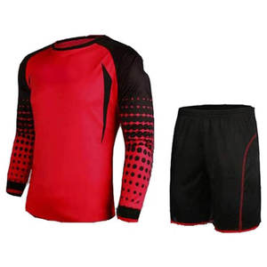 Maillot de football personnalisé de haute qualité pour adulte, ensemble d'uniforme de gardien de but respirant, grande taille, short inclus - Product Image 1
