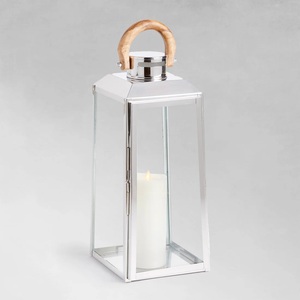 High Sell Modern Handcrafted New Design Table Standing Glass Iron Outdoor Garden <b>Black</b> Metal <b>Lantern</b> Candle Holder - Product Image 2