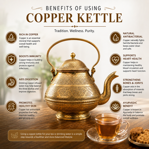 Handcrafted Engraved Brass <b>Tea</b> Kettle Traditional Brass Teapot Vintage <b>Arabic</b> Moroccan <b>Tea</b> Pot for Home Kitchen Hotel Decor - Product Image 6