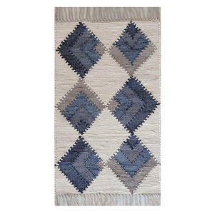 Tapis tressé artisanal en chanvre, sisal, jute et coton naturels pour la décoration intérieure – Vente en gros - Product Image 1