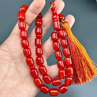 Chapelet Tasbih Faturan 100% Résine Écologique Matériau de Haute Qualité Fait Main 45 Perles Couleur Turquoise Style Amour