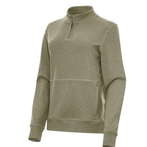 Sweat-shirt d'hiver vintage personnalisé pour homme, manches longues, impression en gros, logo brodé, 100 % polyester, pull polaire à demi-zip - Product Image 3