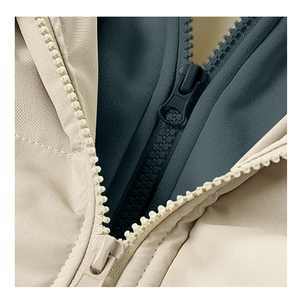 Vestes coupe-vent à capuche avec fermeture éclair sur le côté, logo personnalisé, tissu respirant, doublure en polyester, streetwear d'hiver - Product Image 2