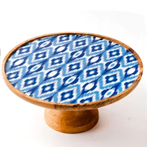 Premium Wooden Cake Stand | Custom Printed Dessert Display Pedestal for Weddings <b>Cupcakes</b> Parties Home Decor Serving Handmade - Product Image 1