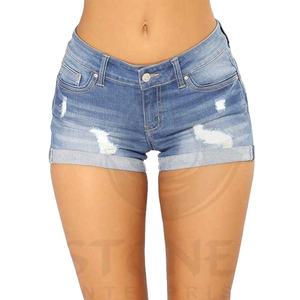 Custom Mens Streetwear Vintage Denim <b>Shorts</b> Casual Logo Baggy Denim <b>Shorts</b> Print Pattern for Women Customized Woven - Product Image 1