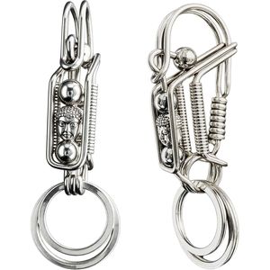 Portachiavi in Metallo Fatti a Mano per Donne e Uomini, Anello Portachiavi con Clip, Organizzatore per Chiavi di Casa e Auto, Localizzatore di Chiavi - Product Image 2