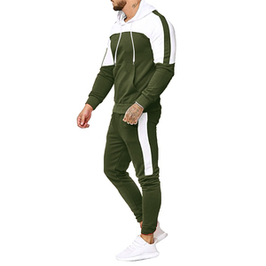 Men's Light Blue Hooded Tracksuit Full <b>Zip</b> Solid Color Casual Autumn Wear Regular Fit With Side Pockets 100% Cotton Men Suite - Product Image 5