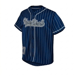 For <b>Baseball</b> Jersey Unisex Customized Breathable Plus Size Yellow Striped Short Sleeve Button-Up Regular Fit Adult Apparel - Product Image 4