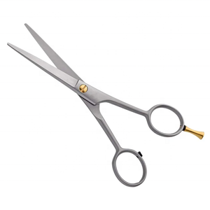 High Quality Tegra Surgical Stainless Steel Razor <b>Edge</b> Barber Hair Scissors Sharp Blade Tip <b>Rubber</b> Handle Professional - Product Image 3