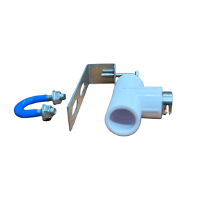 Kit d'entretien solaire Hydroplus International, ensemble de 3 têtes de pulvérisation SS304 avec pince galvanisée et raccord en T en PVC - Product Image 1