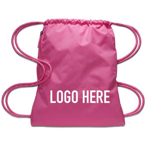 Custom Logo Printed Polyester Nylon <b>Drawstring</b> <b>Backpack</b> Sports Gym Shoe Bag Bulk Wholesale OEM ODM - Product Image 4