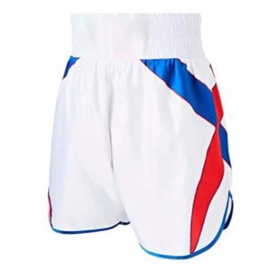 Shorts de boxe MMA imprimés tendance avec logo personnalisé pour hommes - Vêtements de combat Muay Thai durables et respirants - Product Image 6