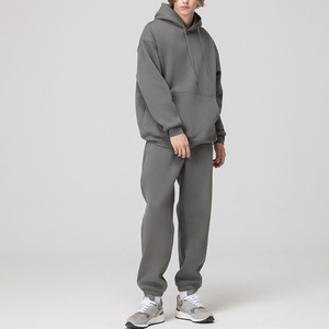 Ensemble de survêtement personnalisé avec logo, sweat à capuche zippé et pantalon de jogging, respirant et à séchage rapide, pour hommes et femmes - Product Image 5