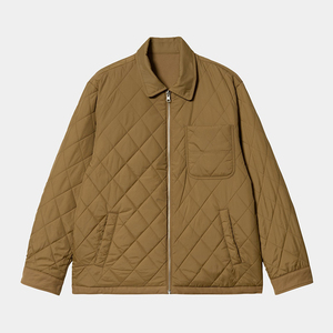 Blouson universitaire pour homme haut de gamme, personnalisé et enduit, avec col montant, logo frontal, coupe oversize, doublure satinée, coupe-vent 100 % laine, écologique - Product Image 6