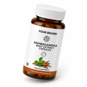 Cápsulas de Extracto de Raíz de Ashwagandha Premium, Fórmula Herbal Natural a Base de Plantas, Botella Sellada, Suplemento Dietético - Product Image 3