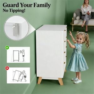 Credenza Bianca per Soggiorno con Ampio Spazio di Archiviazione - Product Image 3