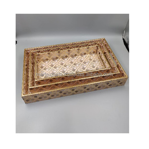 Plateau de service écologique de luxe moderne en bois de qualité supérieure fabriqué à la main Rectangle pour un restaurant à domicile 100 pièces - Product Image 6