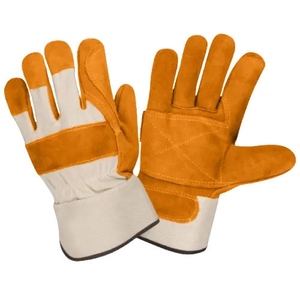 Gants de sécurité en cuir de vachette pleine fleur canadiens de qualité supérieure, certifiés CE, résistants à la chaleur, épaisseur 11 oz, longue durée de vie - Product Image 6
