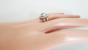 แหวนพลอยแทนซาไนต์ เงินแท้ 925 แหวนสีน้ำเงิน แหวนทำมือ เครื่องประดับหรูหรา แหวนเรียบหรู - Product Image 2