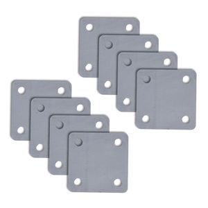 Placa de base metálica compacta diseñada para una instalación sencilla sin comprometer el rendimiento de soporte estructural fuerte - Product Image 1