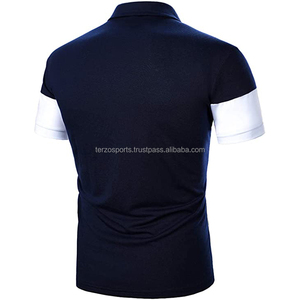 New Summer High Quality Men's Gym Casual 100%Cotton <b>Top</b> Slim Fit Short Sleeves Polo Neck T-Shirt Wholesale Men's Clothing - Product Image 2