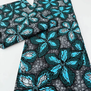 Bright Nigerian African Wax Print Ankara Cotton Fabric for Clothing and Textile Industry South Africa - Product Image 1