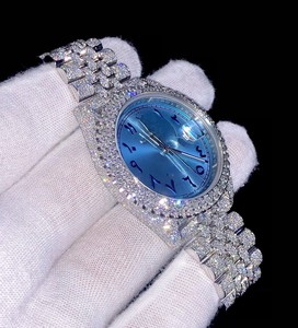 Joyas de Belleza de Edición Limitada Hechas a Mano, de Lujo, en Acero Inoxidable con Cristal de Zafiro, Unisex, Clásicas, Estilo Hip Hop, Mecánicas - Product Image 4