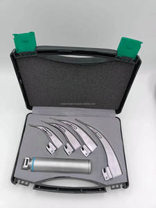 Set de Laringoscopio Eléctrico LED Macintosh con 4 Hojas Curvas de Acero Inoxidable, Duradero, Certificado CE ISO, Servicio OEM ODM, Venta al Por Mayor - Product Image 2