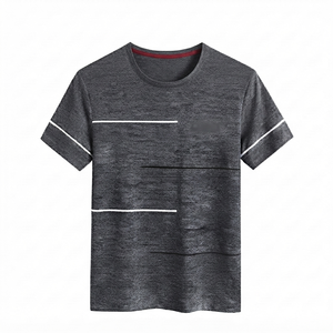 T-shirts promotionnels pour hommes, col rond, manches courtes, coupe ample, respirants, séchage rapide, prix de gros OEM - Product Image 4