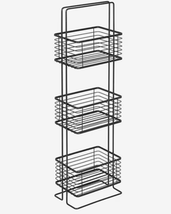 OEM/ODM Vietnam Decorative 3 Tier Metal <b>Storage</b> Organizer Basket Vertical Standing Bathroom Shelving <b>Unit</b> for Home Use - Product Image 1