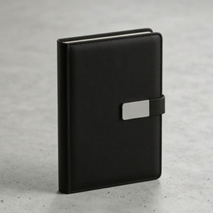 A5 PU Leather <b>Name</b> <b>Plate</b> Notebook Multicolor Executive Journal with Custom Logo for Office Meetings - Product Image 3