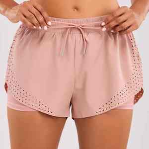 Pantalones Cortos Deportivos para Mujer, Transpirables, Suaves, Elásticos, Absorbentes de Impactos, Antiarrugas, Ligeros, de Material Suave - Product Image 2