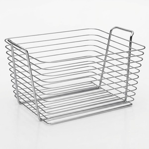 Latest Metal Wire <b>Storage</b> <b>Basket</b> With Handles Organizer For Kitchen Pantry Fruit And Vegetable <b>Storage</b> Farmhouse Decorative - Product Image 2
