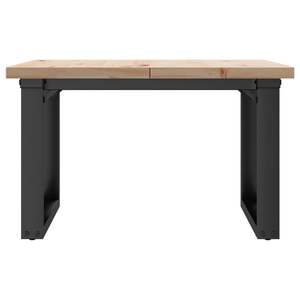 โต๊ะกาแฟโครงเหล็กโอเฟรมไม้สนแท้ 23.6"x23.6"x15.9" - Product Image 4