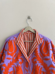 Chaqueta étnica bordada de algodón para mujer, regalo de dama de honor Suzani para ella - Product Image 4