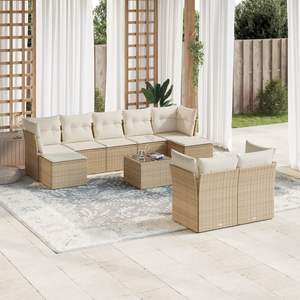Conjunto de Sofás de Jardín Color Beige - Product Image 1